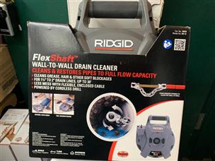 RIDGID FlexShaft Wall-To-Wall Drain Cleaning Machine, 1-1/2 in